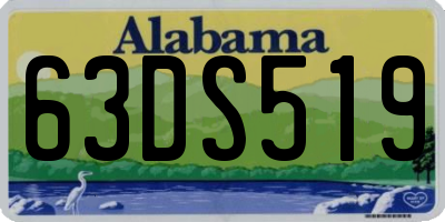 AL license plate 63DS519
