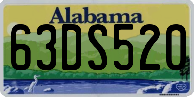 AL license plate 63DS520