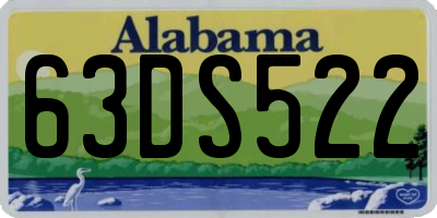 AL license plate 63DS522
