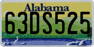 AL license plate 63DS525