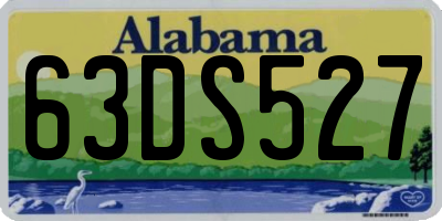 AL license plate 63DS527