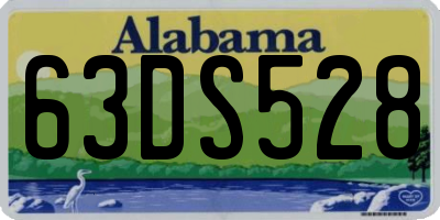AL license plate 63DS528