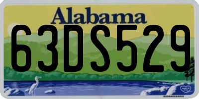 AL license plate 63DS529