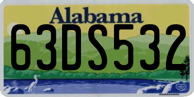 AL license plate 63DS532