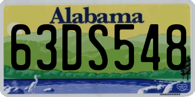 AL license plate 63DS548