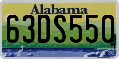 AL license plate 63DS550