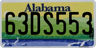 AL license plate 63DS553