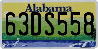 AL license plate 63DS558