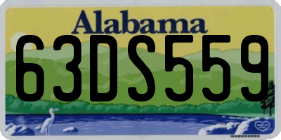 AL license plate 63DS559