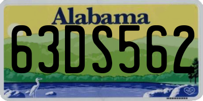 AL license plate 63DS562