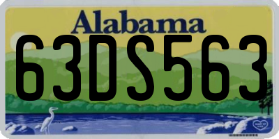 AL license plate 63DS563