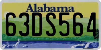 AL license plate 63DS564