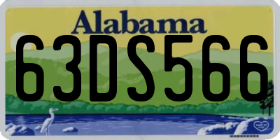 AL license plate 63DS566