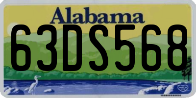 AL license plate 63DS568