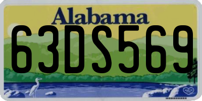 AL license plate 63DS569