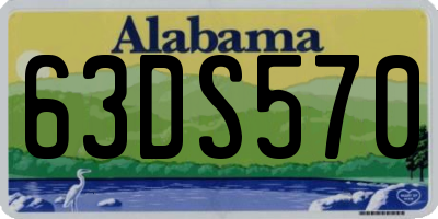 AL license plate 63DS570