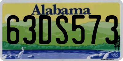 AL license plate 63DS573