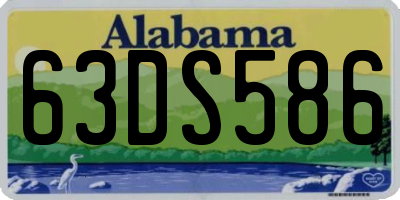 AL license plate 63DS586