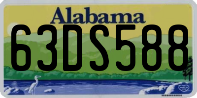AL license plate 63DS588