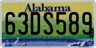 AL license plate 63DS589