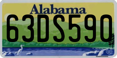 AL license plate 63DS590