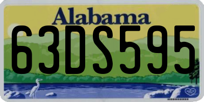 AL license plate 63DS595