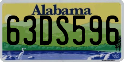 AL license plate 63DS596