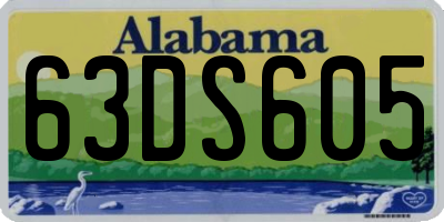 AL license plate 63DS605