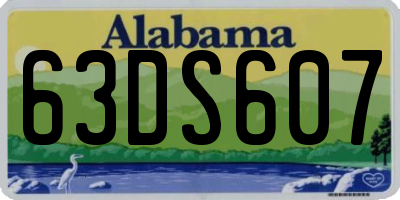 AL license plate 63DS607