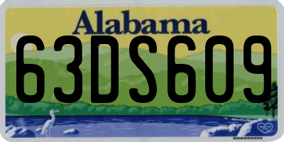 AL license plate 63DS609