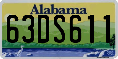 AL license plate 63DS611