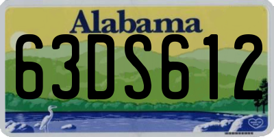 AL license plate 63DS612