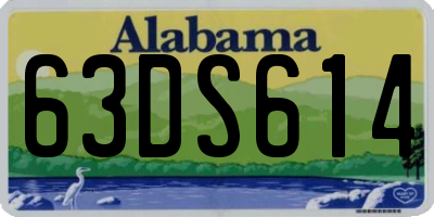 AL license plate 63DS614