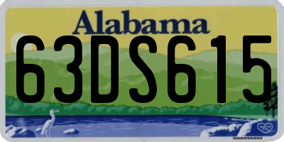 AL license plate 63DS615