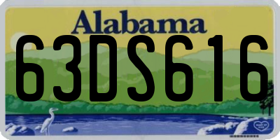 AL license plate 63DS616