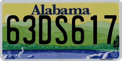 AL license plate 63DS617
