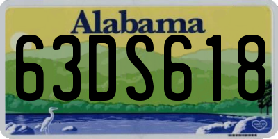 AL license plate 63DS618