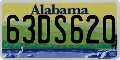 AL license plate 63DS620