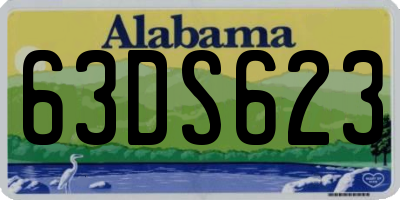 AL license plate 63DS623