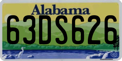 AL license plate 63DS626
