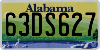 AL license plate 63DS627
