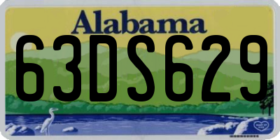 AL license plate 63DS629
