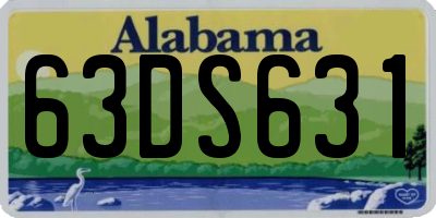 AL license plate 63DS631