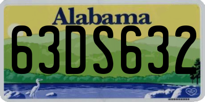 AL license plate 63DS632