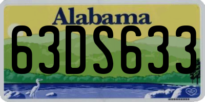 AL license plate 63DS633