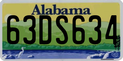 AL license plate 63DS634