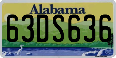AL license plate 63DS636