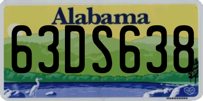 AL license plate 63DS638