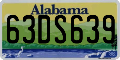 AL license plate 63DS639