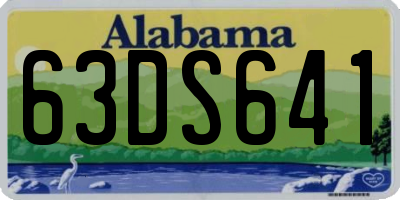AL license plate 63DS641